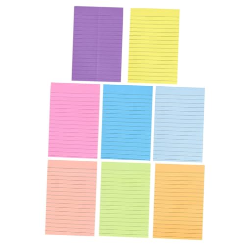 Uonlytech Selbstklebende Notizblätter Abreißbare Memo Sticker für To Do Listen Praktische Bürobedarf Dekorative Haftnotizen für Schule und Büro von Uonlytech