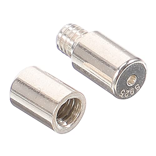 Uonlytech Silber Schraubverschluss für Schmuck DIY Armband und Halskette Kleiner Runder Perlenverschluss Rostfrei Langlebig Komfortabel Geeignet für Schmuckherstellung und Reparatur Uonlytech Silber Schraubverschluss für Schmuck DIY Armband und Halskette Kleiner Runder Perlenverschluss Rostfrei Langlebig Komfortabel Geeignet für Schmuckherstellung und Reparatur von Uonlytech