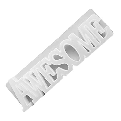 Uonlytech Silikonform Buchstaben Ornament Diy Silikon Gießform für Dekoration Flexible Hochwertige Buchstabenform für Kreative Bastelprojekte Sicher und Langlebig für Heimwerker von Uonlytech