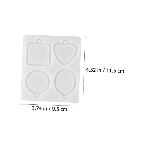 Uonlytech Silikonform Schlüsselanhänger DIY Bastelset mit Form und Patches Flexible Epoxidharz Gießform für Valentinstag Schmuckherstellung Langlebiges Silikon Zubehör für Kreative Anhänger von Uonlytech