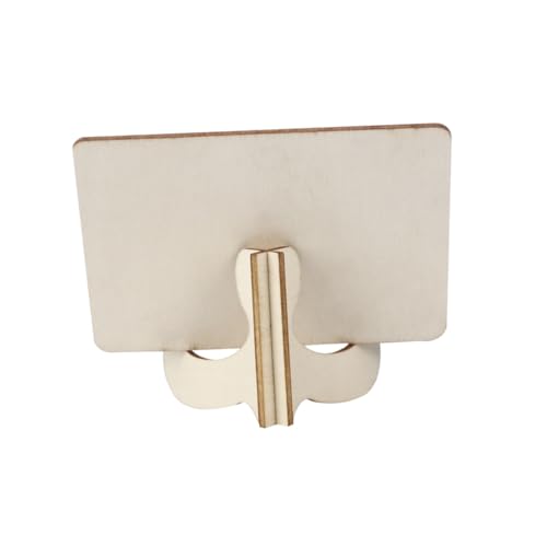 Uonlytech Sitzplatte Tafel Mini-Schild Oh Stichworte Hochzeitszeichen Schwarzes Brett Briefbrett Zeichen Miniatur hängend Mini-Whiteboard Stand Staffelei Planke Kreidebrett Stehen Hölzern von Uonlytech