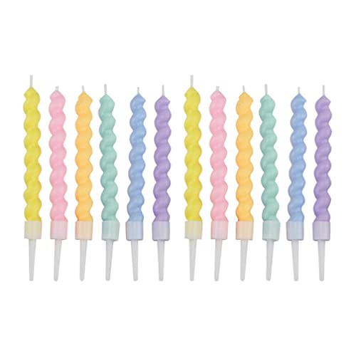 Uonlytech Spiralkerzen Geburtstagskerzen Kuchen Leuchter Spiral Kuchen Cupcake Regenbogen zum Geburtstag Topper für Torten Dekoration 12pcs Uonlytech Spiralkerzen Geburtstagskerzen Kuchen Leuchter Spiral Kuchen Cupcake Regenbogen zum Geburtstag Topper für Torten Dekoration 12pcs von Uonlytech