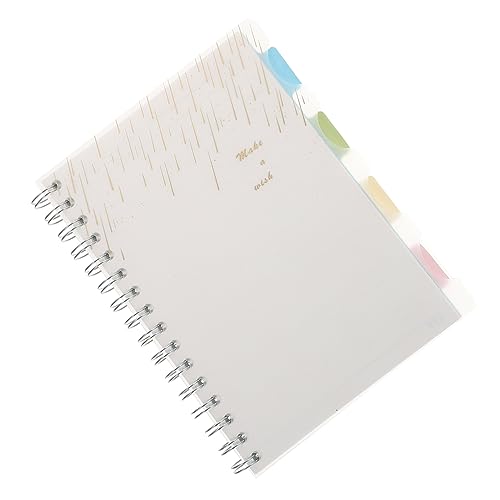 Uonlytech Spiralnotizbuch Kariert Transparentes Vielseitig Einsetzbar für Büro Schule und Persönliche Notizen für Tagebuch Memo und Planung von Uonlytech