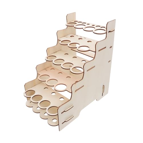 Uonlytech Stabiler Holz Paint Brush Holder Organizer mit Mehrfachfächern Kompakter DIY Modell Malstation für Künstler Platzsparender Tischständer zur Farbflaschen Pinselaufbewahrung Uonlytech Stabiler Holz Paint Brush Holder Organizer mit Mehrfachfächern Kompakter DIY Modell Malstation für Künstler Platzsparender Tischständer zur Farbflaschen Pinselaufbewahrung von Uonlytech