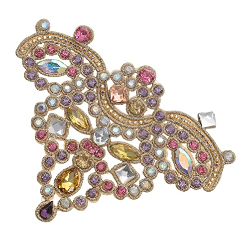 Uonlytech Strass Patch für Kleidung Glänzende Applikation für DIY Projekte und Reparaturen für Hochzeitskleider Schuhe und Bastelarbeiten von Uonlytech