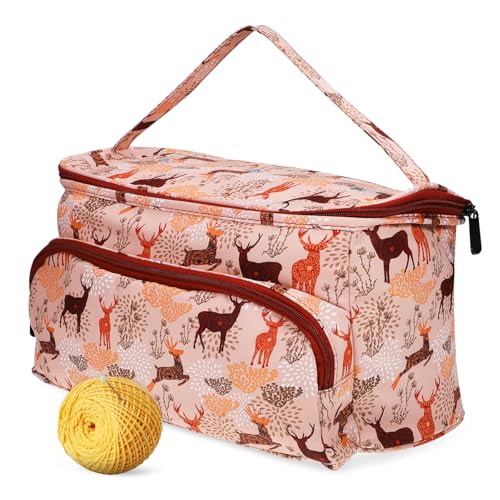 Uonlytech Strickset Halter Für Häkelwerkzeuge Groß Aufbewahrungstasche Häkelhalter Faltbar Maschenware Für Strick Organizer Mit Fächern Zubehör Garn 600D Oxford Stoff Uonlytech Strickset Halter Für Häkelwerkzeuge Groß Aufbewahrungstasche Häkelhalter Faltbar Maschenware Für Strick Organizer Mit Fächern Zubehör Garn 600D Oxford Stoff von Uonlytech