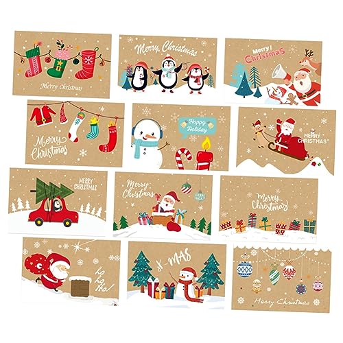Uonlytech Teiliges Klassische Weihnachtskarten mit Umschlägen Niedliche Klappkarten mit Xmas Motiven Handliche Grußkarten für Weihnachtsfeiern und Persönliche Weihnachtsgrüße Uonlytech Teiliges Klassische Weihnachtskarten mit Umschlägen Niedliche Klappkarten mit Xmas Motiven Handliche Grußkarten für Weihnachtsfeiern und Persönliche Weihnachtsgrüße von Uonlytech