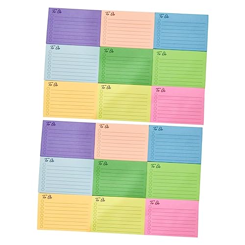Uonlytech Teiliges Set Bunte Memo Sticker Notizzettel mit Starker Selbstklebung Portable To Do Listen Haftnotizen für Büro Schule und Zuhause Vielseitige Notizblöcke zur Organisation und von Uonlytech