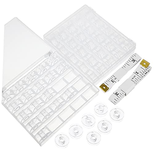 Uonlytech Teiliges Transparentes Nähmaschinenspulen Set Wiederverwendbare Unterfadenspulen Klare Leere Garnspulen Praktisch und Rostfrei Passend für Haushaltsnähmaschinen Uonlytech Teiliges Transparentes Nähmaschinenspulen Set Wiederverwendbare Unterfadenspulen Klare Leere Garnspulen Praktisch und Rostfrei Passend für Haushaltsnähmaschinen von Uonlytech