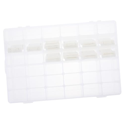 Uonlytech Thread Organizer Box Fächer mit Bobbins und Zahlen Sticker Nähgarn Aufbewahrungsbox mit Herausnehmbaren Fächern Schutzbox für Stickerei und Nähzubehör Diy Fadenspulenhalter Uonlytech Thread Organizer Box Fächer mit Bobbins und Zahlen Sticker Nähgarn Aufbewahrungsbox mit Herausnehmbaren Fächern Schutzbox für Stickerei und Nähzubehör Diy Fadenspulenhalter von Uonlytech