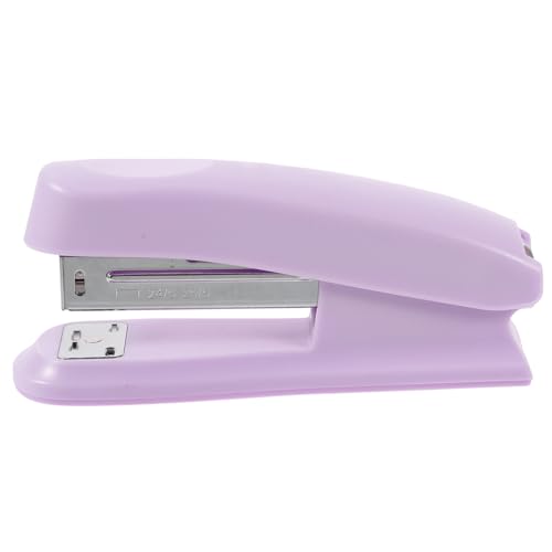 Uonlytech Tragbarer Hefter Mühelose Heftgeräte für den Schreibtisch Lufthefter Bürozubehör Desktop-Hefter Hefter kompakter Hefter kreativer Hefter Plastik Violett Uonlytech Tragbarer Hefter Mühelose Heftgeräte für den Schreibtisch Lufthefter Bürozubehör Desktop-Hefter Hefter kompakter Hefter kreativer Hefter Plastik Violett von Uonlytech