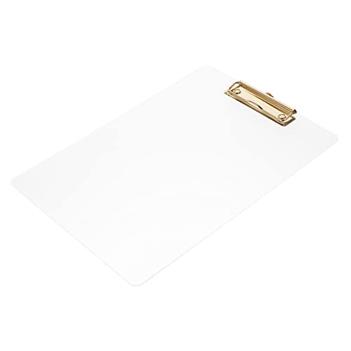 Uonlytech Transparent Klemmbrett mit Clips Schreibunterlage Dokumentenordner für Büro Studenten und Zuhause zur Organisation von Papieren und Effizientem Arbeiten von Uonlytech