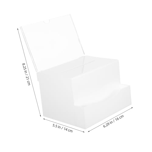 Uonlytech Transparente Acryl Wahlurne mit Zuverlässigem Seitenschloss Multifunktionale Spenden und Vorschlagsbox und Leicht für Schule Büro und Fundraising Geeignet Sichere Einwurfbox von Uonlytech