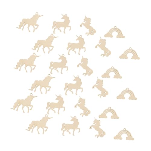 Uonlytech Unbehandelte Holzfiguren Einhorn und Regenbogen Teiliges DIY Bastelset Holzrohlinge zum Bemalen für Kreative Dekoration und Handwerksprojekte Uonlytech Unbehandelte Holzfiguren Einhorn und Regenbogen Teiliges DIY Bastelset Holzrohlinge zum Bemalen für Kreative Dekoration und Handwerksprojekte von Uonlytech