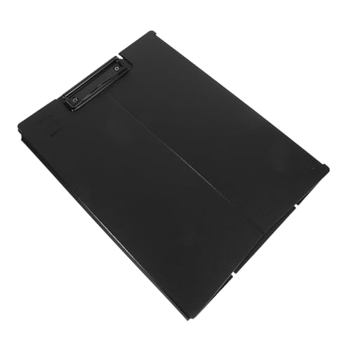 Uonlytech Vertikale Plattenklemme Büro-klemmbrett Ordner-organizer Für Den Schreibtisch Ablage-zwischenablage Ordner Mit Zwischenablage Klemmbrett Mit Speicher Plastik Black von Uonlytech
