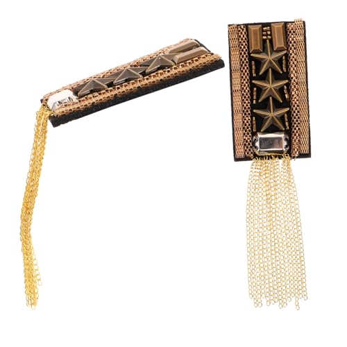 Uonlytech Vintage Schulterklappen mit Quasten für Damen Modische Schulter accessoires Eleganter Tassel Schmuck Vielseitige Stabile Epauletten für Party Hochzeit und Alltag Uonlytech Vintage Schulterklappen mit Quasten für Damen Modische Schulter accessoires Eleganter Tassel Schmuck Vielseitige Stabile Epauletten für Party Hochzeit und Alltag von Uonlytech