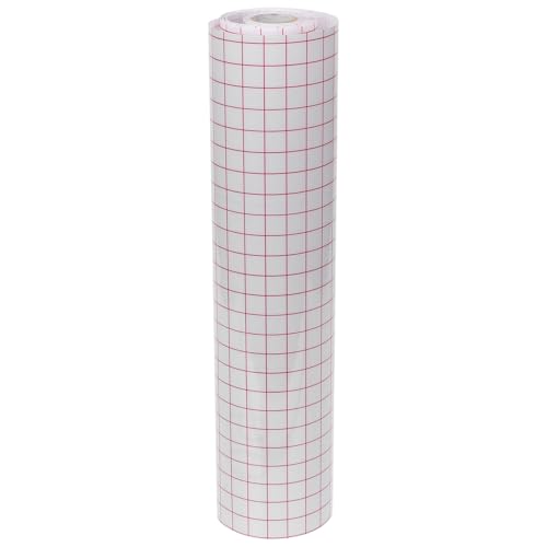 Uonlytech Vinyl Transferpapier mit Mittlere Klebkraft Reißfestes Transparentes Pet Übertragungspapier für Präzises Plotter Transfer Flachen und Gewölbten Oberflächen von Uonlytech