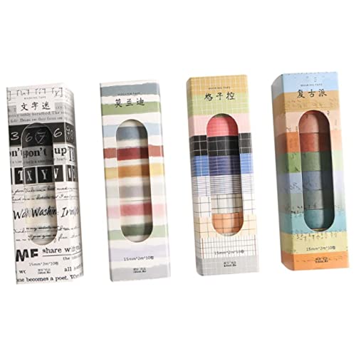 Uonlytech Washi Tape Dekoratives Klebeband für DIY Scrapbooking und Journaling Hübsche Muster für Bastelprojekte für und Gemeinsame Bastelstunden von Uonlytech