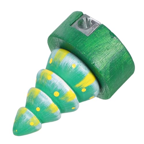 Uonlytech Weihnachtlicher Holz-anspitzer Manuell Niedlicher Weihnachtsbaum Präziser Weihnachtsbaum-Bleistiftspitzer für Schulbedarf Geschenkidee Kindgerecht Effizientes Anspitzen von Uonlytech