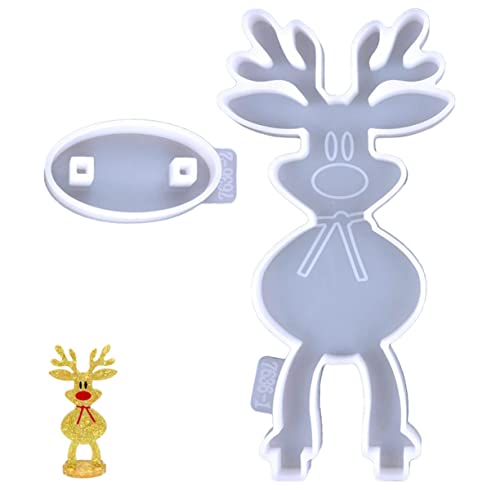 Uonlytech Weihnachts Elch Silikonform DIY Gießform für Tischornamente Kreative Bastelidee für Weihnachtsdekoration Robust und Leicht zu Entformen für Handwerksprojekte Uonlytech Weihnachts Elch Silikonform DIY Gießform für Tischornamente Kreative Bastelidee für Weihnachtsdekoration Robust und Leicht zu Entformen für Handwerksprojekte von Uonlytech