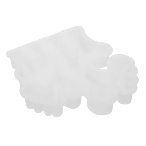 Uonlytech Weihnachts -Elchform Ornamente Silikonform weihnachtliche Silikonform 3D-Weihnachtsform Rentier Schimmel Elch-Ornamentform Weihnachtsharz-Gießform Kieselgel Weiß von Uonlytech