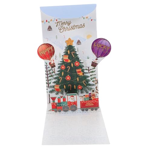 Uonlytech Weihnachtskarte Weihnachtsbaum Klappkarte Weihnachtsgrußkarte Langlebig Handgefertigt für Familie Freunde Weihnachten Festtagskarte Uonlytech Weihnachtskarte Weihnachtsbaum Klappkarte Weihnachtsgrußkarte Langlebig Handgefertigt für Familie Freunde Weihnachten Festtagskarte von Uonlytech