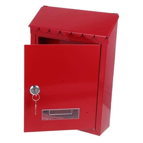 Uonlytech Weißblech-briefkasten, Wandmontierter Briefkasten Mit Schloss, Geeignet Für Villen Und Häuser, Retro-briefkasten, Geeignet Für Den Außenbereich von Uonlytech