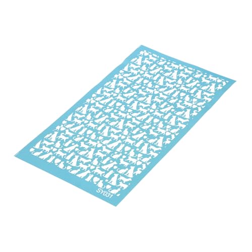 Uonlytech Wiederverwendbare Siebdruck Schablone für Polymer Clay Waschbare Netzvorlage mit Katzen und Praktische DIY Bastelschablone aus Polyester für Kinderhandwerk von Uonlytech
