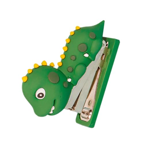 Uonlytech Wiederverwendbarer Dinosaurier Hefter aus Silikon und Dekorativer Hefter für Büro und Schule Kapazität Niedliches Design zur Dokumentenorganisation von Uonlytech