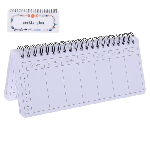 Uonlytech Wochenplaner College -Essentials Tagesplaner-Notizbuch Schulbedarf Memoboard erinnerungsbuch Binder Planer Notizblock multifunktionaler akademischer Planer Papier von Uonlytech