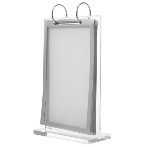 Uonlytech Zeichen stehen Staffelei-Ausstellungsständer Speisekarte Menühalter Inhaber kippen Ausstellungsstand Menü-Display-Rack Zeichen steht für Anzeige Papierhalter Acryl Transparent von Uonlytech