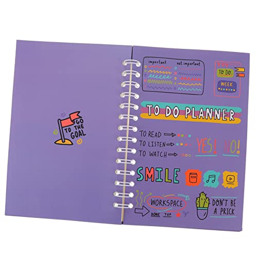 Uonlytech Zeitplan-Notizblock Tragbares Notizbuch Schulplaner akademisch Monatplaner Notizbücher für die Schule täglich Jahresplan Notizblock Studentenplaner Papier Violett Uonlytech Zeitplan-Notizblock Tragbares Notizbuch Schulplaner akademisch Monatplaner Notizbücher für die Schule täglich Jahresplan Notizblock Studentenplaner Papier Violett von Uonlytech