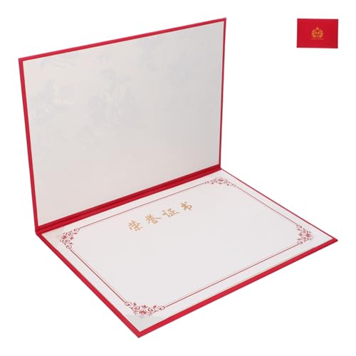 Uonlytech Zertifikatset mit Rotem Zertifikathalter und Papier-diplomumschlag Langlebiger Schutz Professionelle Präsentation Beschreibbarer Bereich für Empfängerdaten für Abschluss Wettbewerb Uonlytech Zertifikatset mit Rotem Zertifikathalter und Papier-diplomumschlag Langlebiger Schutz Professionelle Präsentation Beschreibbarer Bereich für Empfängerdaten für Abschluss Wettbewerb von Uonlytech