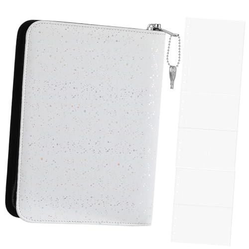 Uonlytech Zipper Binder Organizer mit Sicherem Reißverschluss Leichter Tragbarer Business-ordner mit Einstellbarem Innenlayout Nachfüllbarem Notizbuch und Losem für Büro und Reise von Uonlytech
