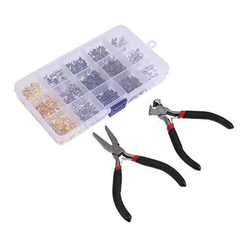 Uonlytech Zipper Stopper Reparaturset Legiertem mit Zangen Langlebig und Vielseitig für Kleidung Taschen Outdoor Zelte Gepäck Jeans Röcke Geeignet für Diy Reparaturen von Uonlytech
