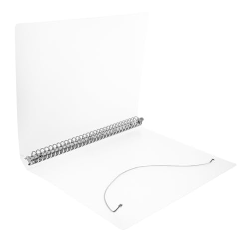 Uonlytech klarer Binder Notizbuch Binder Notebook Nachfüllung Planerordner Notizblock-Hülle Ordner für die Schulästhetik tragbarer Ordner wiederverwendbare Bindemittelschale Binderschale pp von Uonlytech