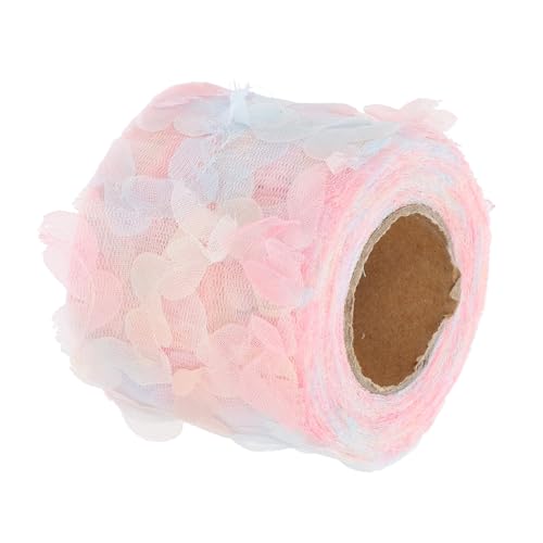 Uonlytech mit Regenbogen Gradient und Rosenmuster Breit Reißfestes Spitzenband für DIY Basteln Geschenkverpackung Hochzeits und Partydekoration von Uonlytech