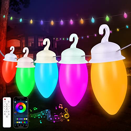 UooEA Lichterkette Glühbirnen Ausse Musik Sync Außen Gluehbirnen - 15m LED Outdoor Lichterketten IP65 Wetterfest Garte Balkon Party/Innen Dimmbar Strom Lichterketten UooEA Lichterkette Glühbirnen Ausse Musik Sync Außen Gluehbirnen - 15m LED Outdoor Lichterketten IP65 Wetterfest Garte Balkon Party/Innen Dimmbar Strom Lichterketten von UooEA
