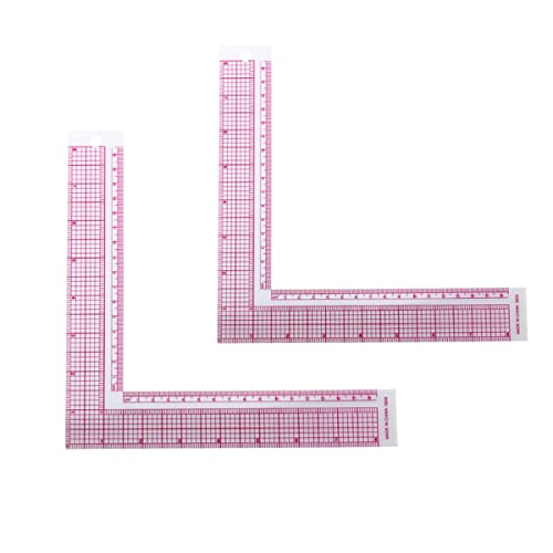 Uooduby 2 StüCk 5808 Eingebautes Quadratisches Lineal Ecklineal L-FöRmiges Lineal Kleiderlineal Bewertungslineal Uooduby 2 StüCk 5808 Eingebautes Quadratisches Lineal Ecklineal L-FöRmiges Lineal Kleiderlineal Bewertungslineal von Uooduby