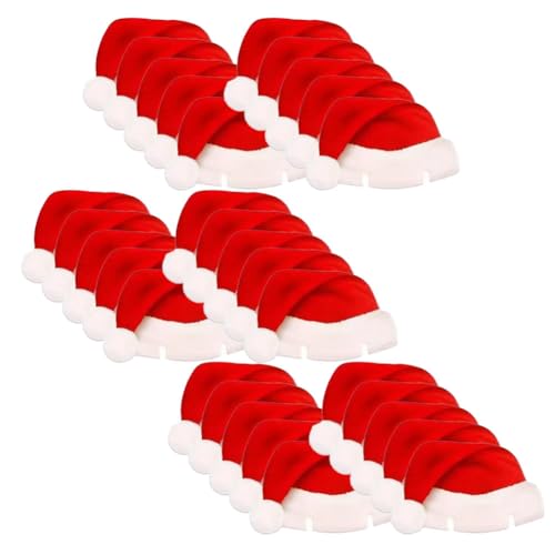 Uooduby 30 Stück Weihnachtsbecherkarten, Weihnachtsmütze, Weinglas, Ornamente, Papier Uooduby 30 Stück Weihnachtsbecherkarten, Weihnachtsmütze, Weinglas, Ornamente, Papier von Uooduby