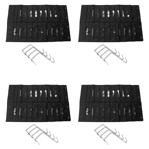 Uooduby 4X 20 Tasche Tür HäNgen Datei Organizer mit Namensschild, Schwarze Wand Aufbewahrungstasche Charts mit 16 KleiderbüGeln, Perfekt Klassenzimmer, Schule, zu Hause oder im Büro Uooduby 4X 20 Tasche Tür HäNgen Datei Organizer mit Namensschild, Schwarze Wand Aufbewahrungstasche Charts mit 16 KleiderbüGeln, Perfekt Klassenzimmer, Schule, zu Hause oder im Büro von Uooduby
