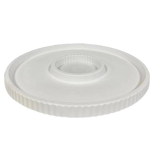 Uooduby Silikonformen-Tablett mit Streifendesign, Runde Silikongussformplatte Aus Beton, Dekorative Tablettformen 17 cm von Uooduby