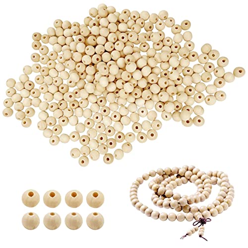 Uootach 400 Stück 10 mm Natürliche Runde Holzperlen, Perlen aus Lotusholz, Natürliche runde Holzperlen, Einfach zu fädelnde Schmuckarmbänder, Bastelarbeiten, dekorative Accessoires Uootach 400 Stück 10 mm Natürliche Runde Holzperlen, Perlen aus Lotusholz, Natürliche runde Holzperlen, Einfach zu fädelnde Schmuckarmbänder, Bastelarbeiten, dekorative Accessoires von Uootach