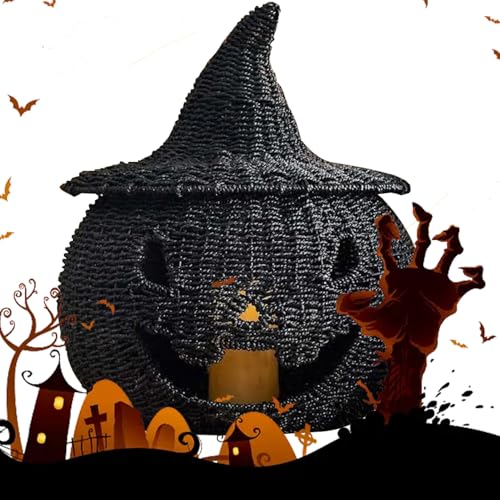 Uoqpty Kürbisse Zum Dekorieren - Herbstgestrickte Halloween Deko - Festliches Häkel Dekoobjekt Für Feiertage Wohnzimmer Flur Haus von Uoqpty