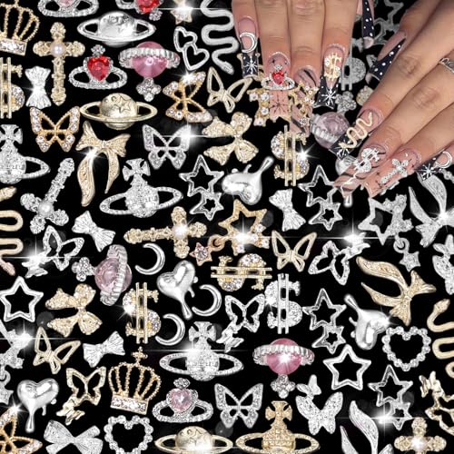 Nagel-Edelsteine, Planetenkrone, Dollar, Nagel-Edelsteine, Schlange, Stern, Schleife, Nagelanhänger, 3D-Kreuz, Nagelkunst, Schmuckanhänger + Golddollar-Charms für Nagelkunst, DIY-Schmuckzubehör, 105 Nagel-Edelsteine, Planetenkrone, Dollar, Nagel-Edelsteine, Schlange, Stern, Schleife, Nagelanhänger, 3D-Kreuz, Nagelkunst, Schmuckanhänger + Golddollar-Charms für Nagelkunst, DIY-Schmuckzubehör, 105 von Uotey