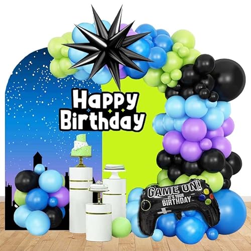 Geburtstags Videospiel Luftballons Dekorationen Game Geburtstag Deko für Geburtstags Dekorationen Partyzubehör Geburtstags Videospiel Luftballons Dekorationen Game Geburtstag Deko für Geburtstags Dekorationen Partyzubehör von Uotroy