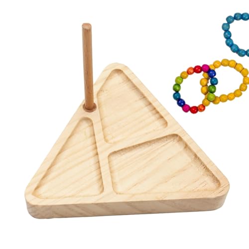 Uozonit Perlenschale für die Herstellung von Armbändern, Perlenschale für Schmuckherstellung, geteilte Holzperlen, Tablett für die Herstellung von Armbändern, Leg Tablett von Uozonit