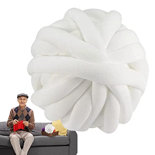 Uozonit Strickgarn | Riesengarn für Decke, Kissen, Basteln, 1 Rolle/20 Stränge dickes Garn für Häkelarme, zum Herstellen von Decken, Fußmatten, Häusern Uozonit Strickgarn | Riesengarn für Decke, Kissen, Basteln, 1 Rolle/20 Stränge dickes Garn für Häkelarme, zum Herstellen von Decken, Fußmatten, Häusern von Uozonit