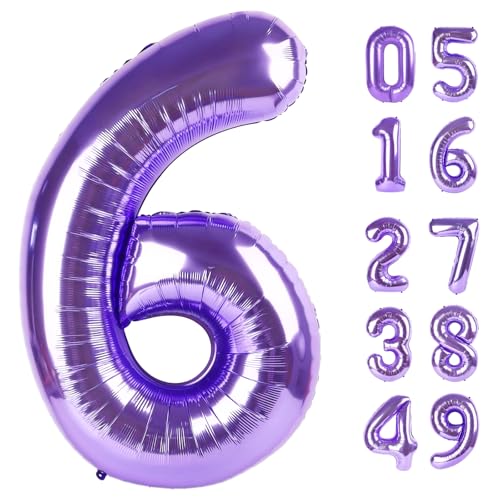 2026 Zahlenballon violett von Upgesy