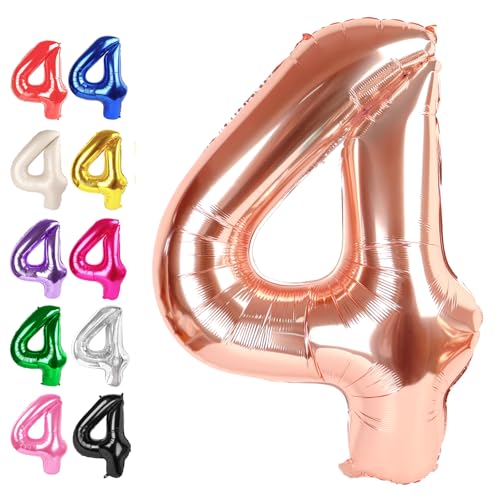 4 Zahlenballon-Rosen von Upgesy